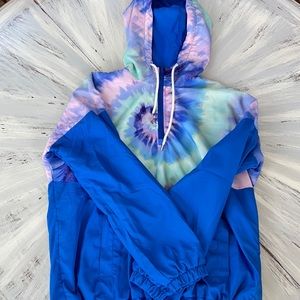 Tie dye windbreaker